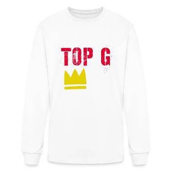 Top G - Men's Long Sleeve T-Shirt - white - Front