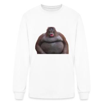 Monke - Men's Long Sleeve T-Shirt - white - Front