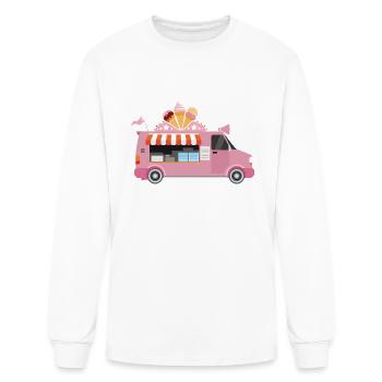 Life is short have an extra scoop - Men's Long Sleeve T-Shirt - white - Front