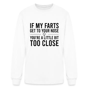 Too Close - Men's Long Sleeve T-Shirt - white - Front