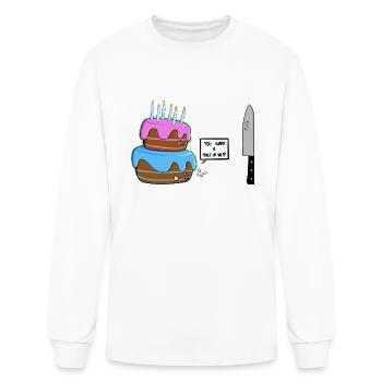 Cake Piece - Men's Long Sleeve T-Shirt - white - Front