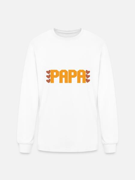 Love Papa Forever - Men's Long Sleeve T-Shirt - white