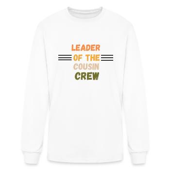 Leader Of The Cousin Crew Funny Leader - Men's Long Sleeve T-Shirt - white - Front