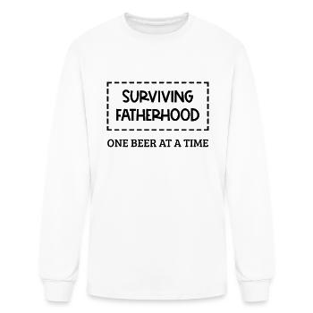 surviving Fatherhood - Men's Long Sleeve T-Shirt - white - Front