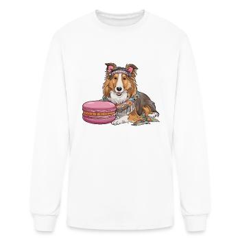 Bohemian-style Scandinavian Collie - Men's Long Sleeve T-Shirt - white - Front