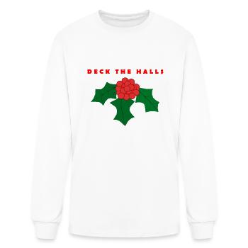 Deck The Halls With Boughs Of Holly - Men's Long Sleeve T-Shirt - white - Front