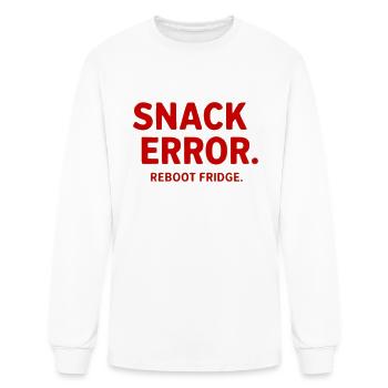 Snack Error - Men's Long Sleeve T-Shirt - white - Front