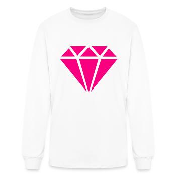 Diamond - Men's Long Sleeve T-Shirt - white - Front