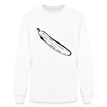 cucumber solo - Men's Long Sleeve T-Shirt - white - Front