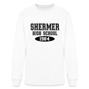 Shermer High School - Men's Long Sleeve T-Shirt - white - Front