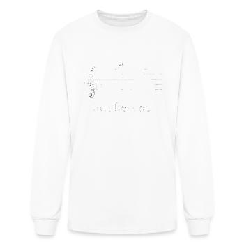 Funny Music Just Resting Quarter Rest & Fermata - Men's Long Sleeve T-Shirt - white - Front