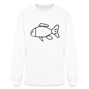 Fish - Men's Long Sleeve T-Shirt - white - Front