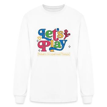 Pediatric Occupational Therapy Play OT - Men's Long Sleeve T-Shirt - white - Front