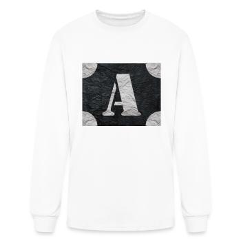 initial a , letter design. - Men's Long Sleeve T-Shirt - white - Front