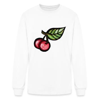 Cherries - Men's Long Sleeve T-Shirt - white - Front