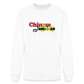 Chinese Jamaican - Men's Long Sleeve T-Shirt - white - Front