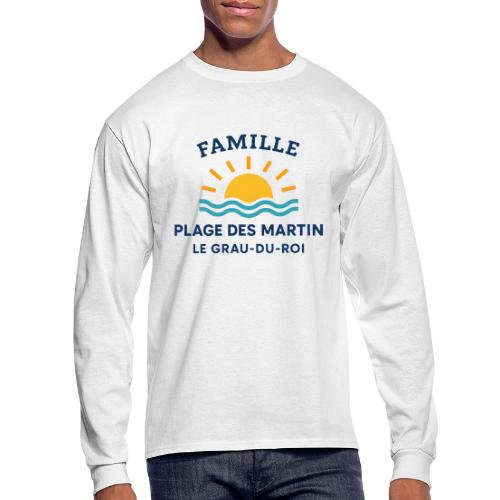 Family Beach Shirt – Plage des Martin Design - Men's Long Sleeve T-Shirt