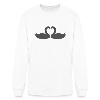 Swan - Men's Long Sleeve T-Shirt - white - Front