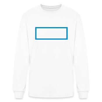 Rectangle Outline - Men's Long Sleeve T-Shirt - white - Front