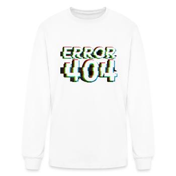 Error 404 - Men's Long Sleeve T-Shirt - white - Front