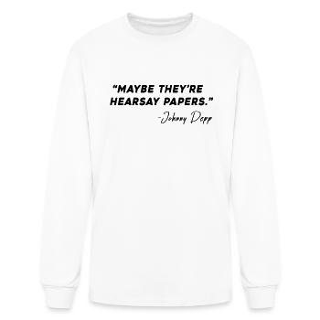 Hearsay Papers - Men's Long Sleeve T-Shirt - white - Front