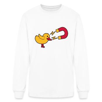 Chick magnet womanizer logo - Men's Long Sleeve T-Shirt - white - Front