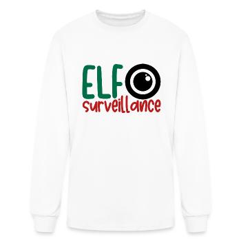 Elf Surveillance - Men's Long Sleeve T-Shirt - white - Front