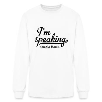 I'm speaking - Men's Long Sleeve T-Shirt - white - Front