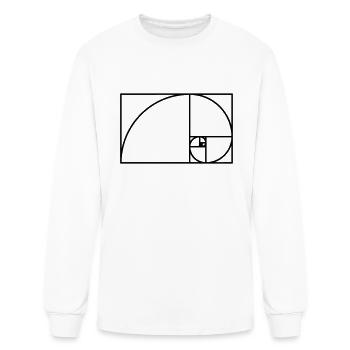 Fibonacci Spiral - Men's Long Sleeve T-Shirt - white - Front
