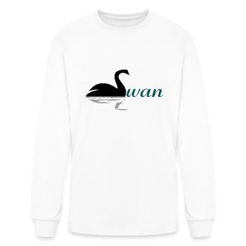 Swan - Men's Long Sleeve T-Shirt - white - Front