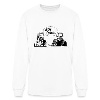 "More Cowbell" funny sayings T-Shirt - Men's Long Sleeve T-Shirt - white - Front