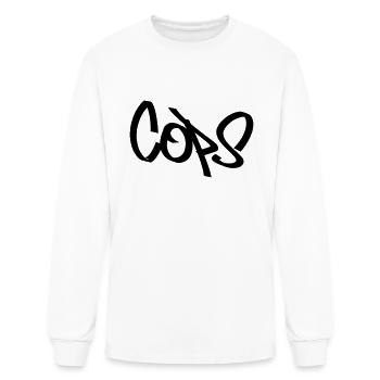 Cops tag - Men's Long Sleeve T-Shirt - white - Front