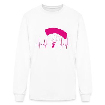 parachute cardigram - Men's Long Sleeve T-Shirt - white - Front