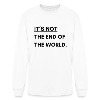 It's not the end of the world. - Men's Long Sleeve T-Shirt - white - Front