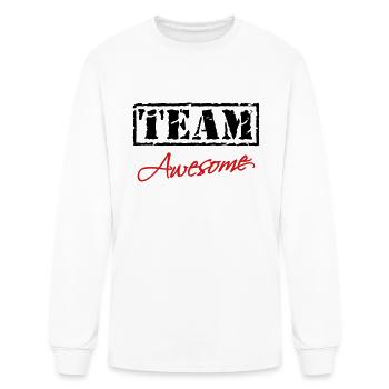 Team Awesome - Men's Long Sleeve T-Shirt - white - Front