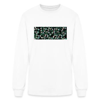 Birds on flowers and plants - Men's Long Sleeve T-Shirt - white - Front