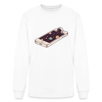 Sleep Mode Phone - Men's Long Sleeve T-Shirt - white - Front