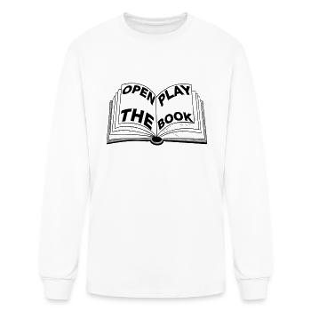 Open Play the Book - Men's Long Sleeve T-Shirt - white - Front