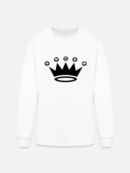 Crown Suit - Men's Long Sleeve T-Shirt - white