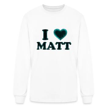 I LOVE MATT - Men's Long Sleeve T-Shirt - white - Front