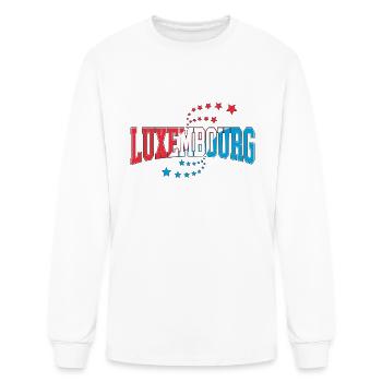Luxembourg - Men's Long Sleeve T-Shirt - white - Front