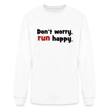 run - Men's Long Sleeve T-Shirt - white - Front