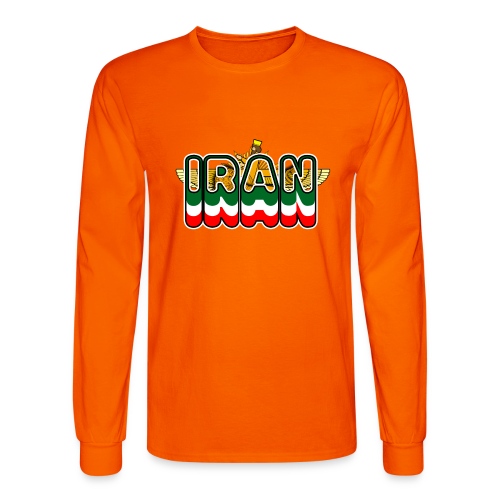 Iran Lion Sun Farvahar - Men's Long Sleeve T-Shirt