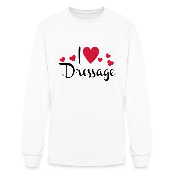 Dressage Riding - Men's Long Sleeve T-Shirt - white - Front