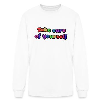 Take care of yourself - Men's Long Sleeve T-Shirt - white - Front