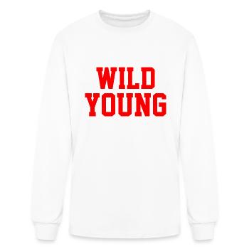 Wild Young - Men's Long Sleeve T-Shirt - white - Front