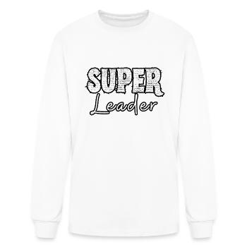 Super Leader - Men's Long Sleeve T-Shirt - white - Front