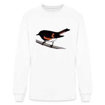 American Redstart - Men's Long Sleeve T-Shirt - white - Front