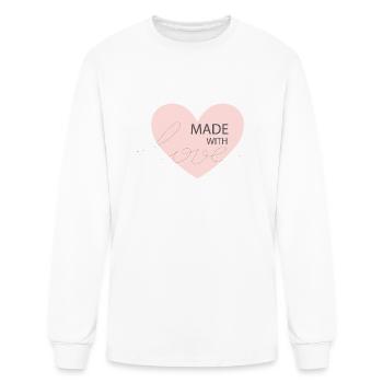 made with love - Men's Long Sleeve T-Shirt - white - Front