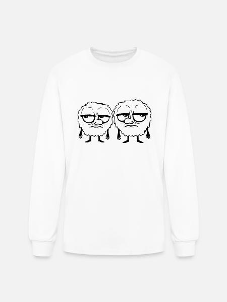 Team 2 monster annoyed - Men's Long Sleeve T-Shirt - white